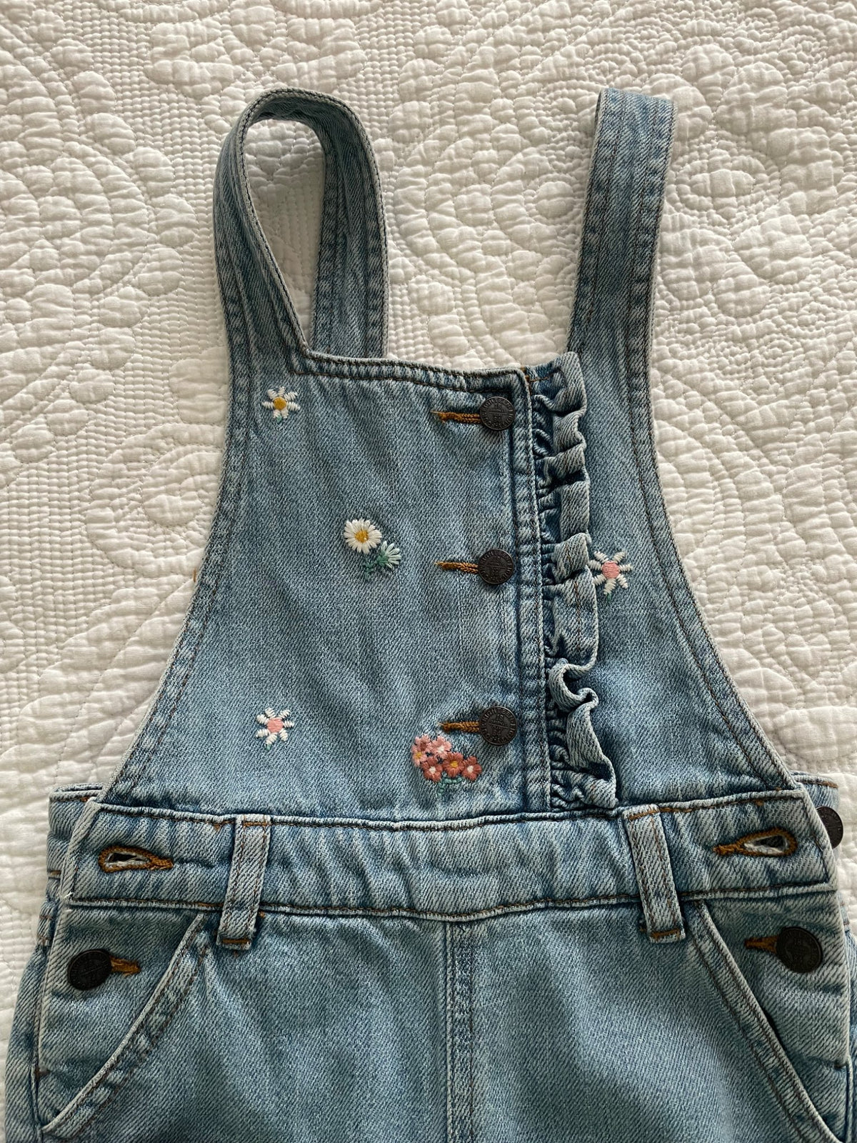 Girls Denim Overalls (size 3-4), Kids 4/4T