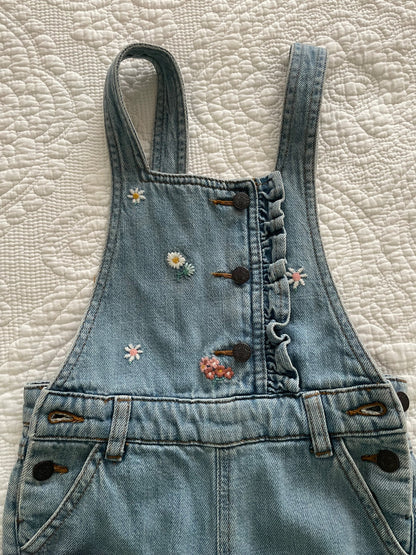 Girls Denim Overalls (size 3-4), Kids 4/4T