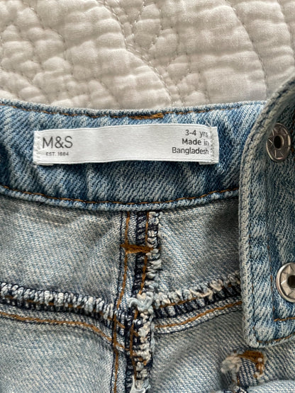 Girls Denim Overalls (size 3-4), Kids 4/4T