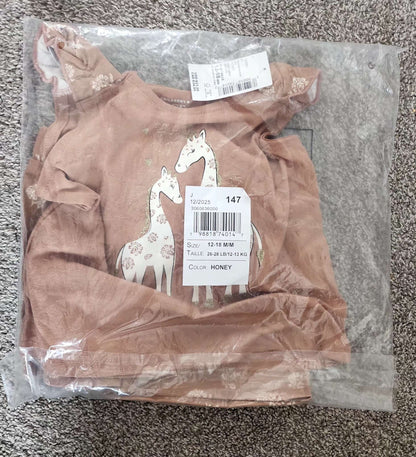 Giraffe print tank top and bottom set, Kids 18 Month (12-18M)