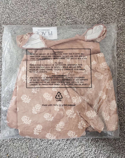 Giraffe print tank top and bottom set, Kids 18 Month (12-18M)