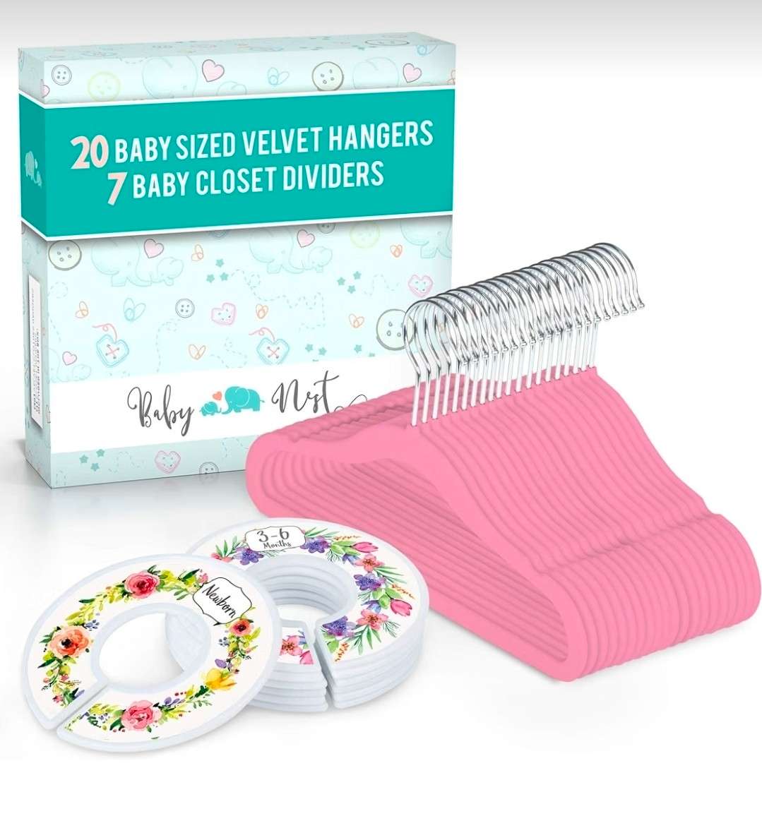 Baby Velvet hangers and closet dividers