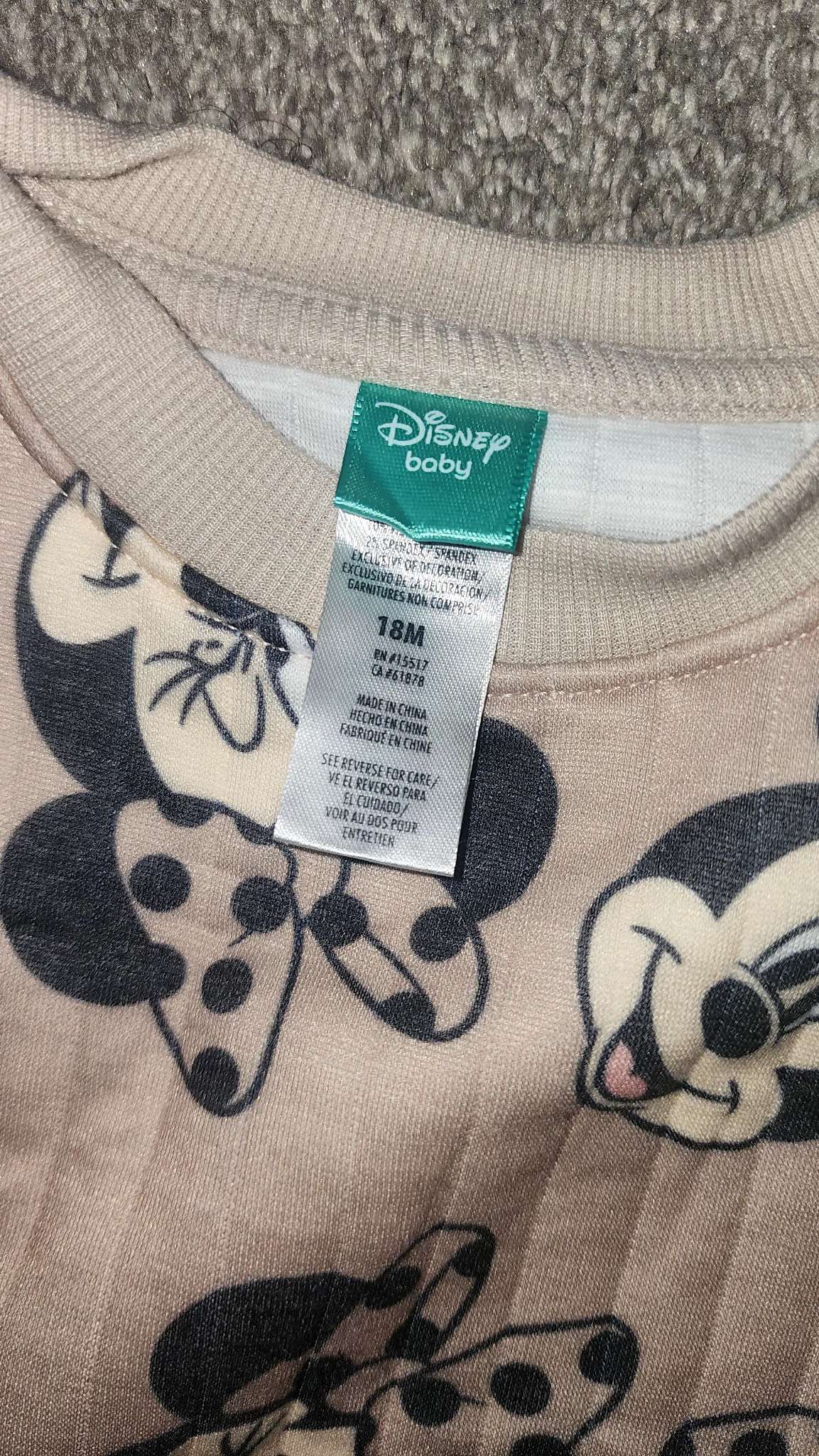 Minnie mouse jogger sweatshirt , Kids 18 Month (12-18M)