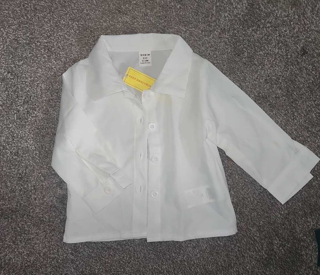 White long sleeve shirt , Kids 12 Month (9-12M)