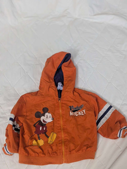 Orange spring Mickey mouse spring jacket, Kids 12 Month (9-12M)