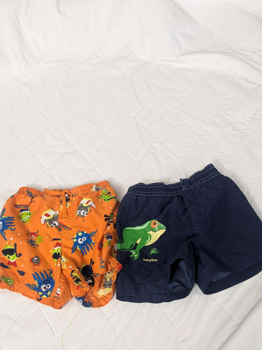 Bundle of 2 pairs of swimming trunks, 6-12 months, Kids 9 Month (6-9M)
