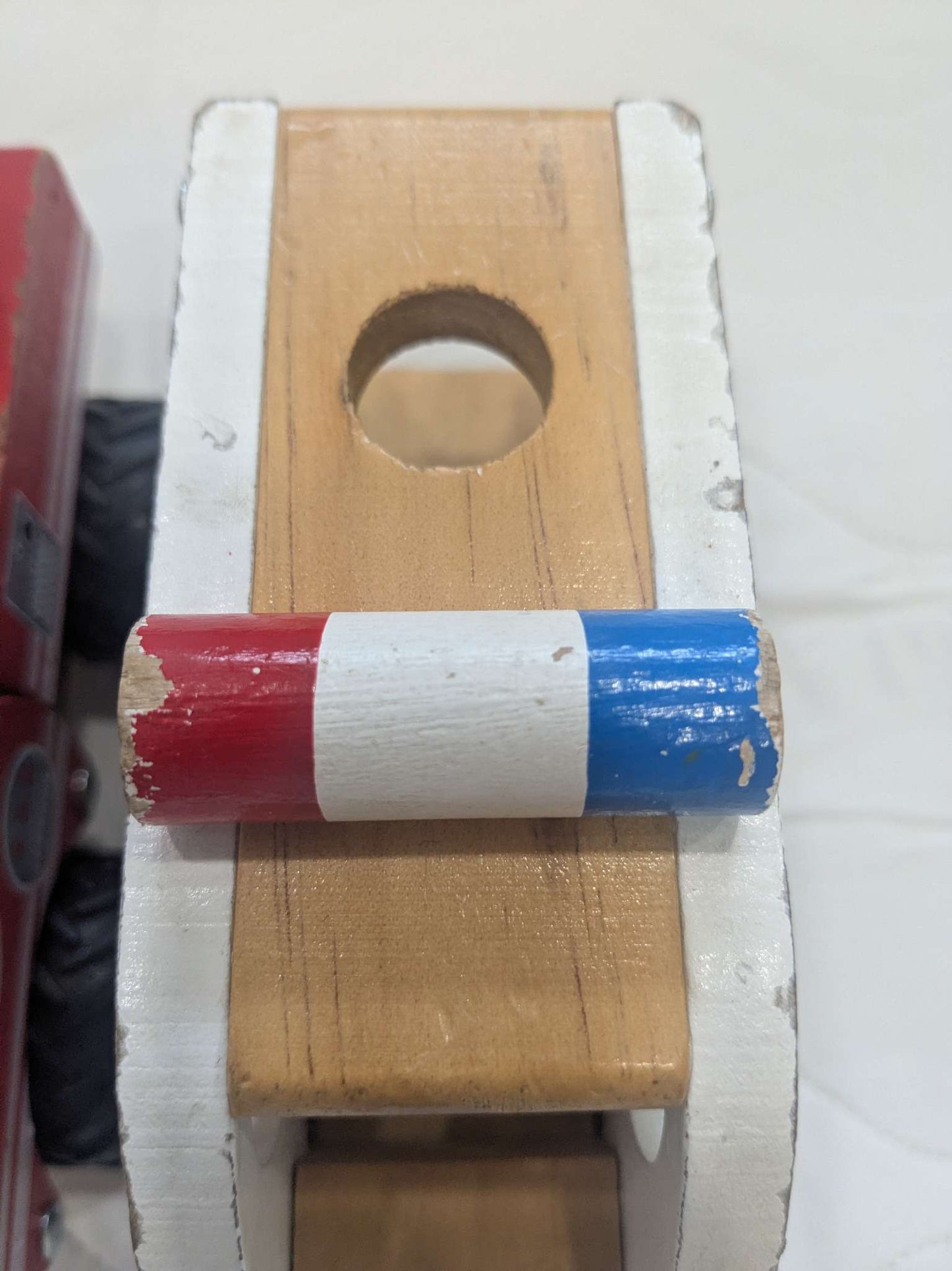 2x wooden emergency vehicles