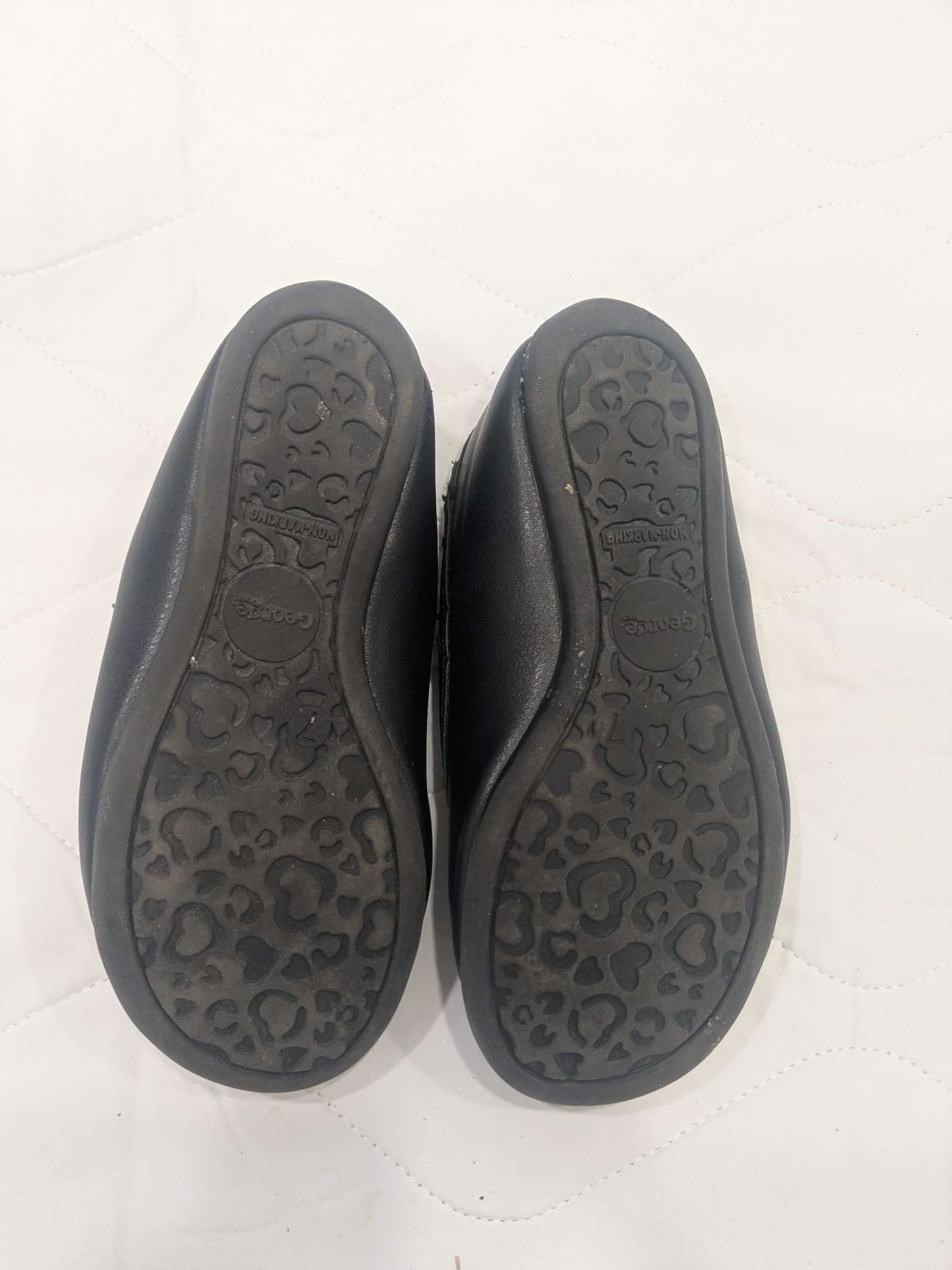 George black flat ballet shoes, size 7T, Shoes 7 (Walkers:12-24 mth)