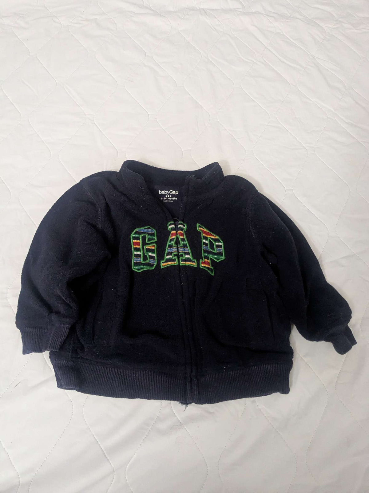 Gap navy blue zip up hoodie, 18-24 months, Kids 24 Month (18-24M)