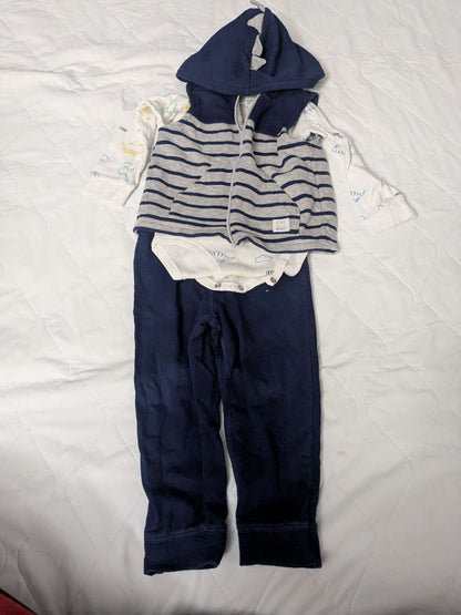Carter's 3 piece dinosaur set, 24 months, Kids 24 Month (18-24M)