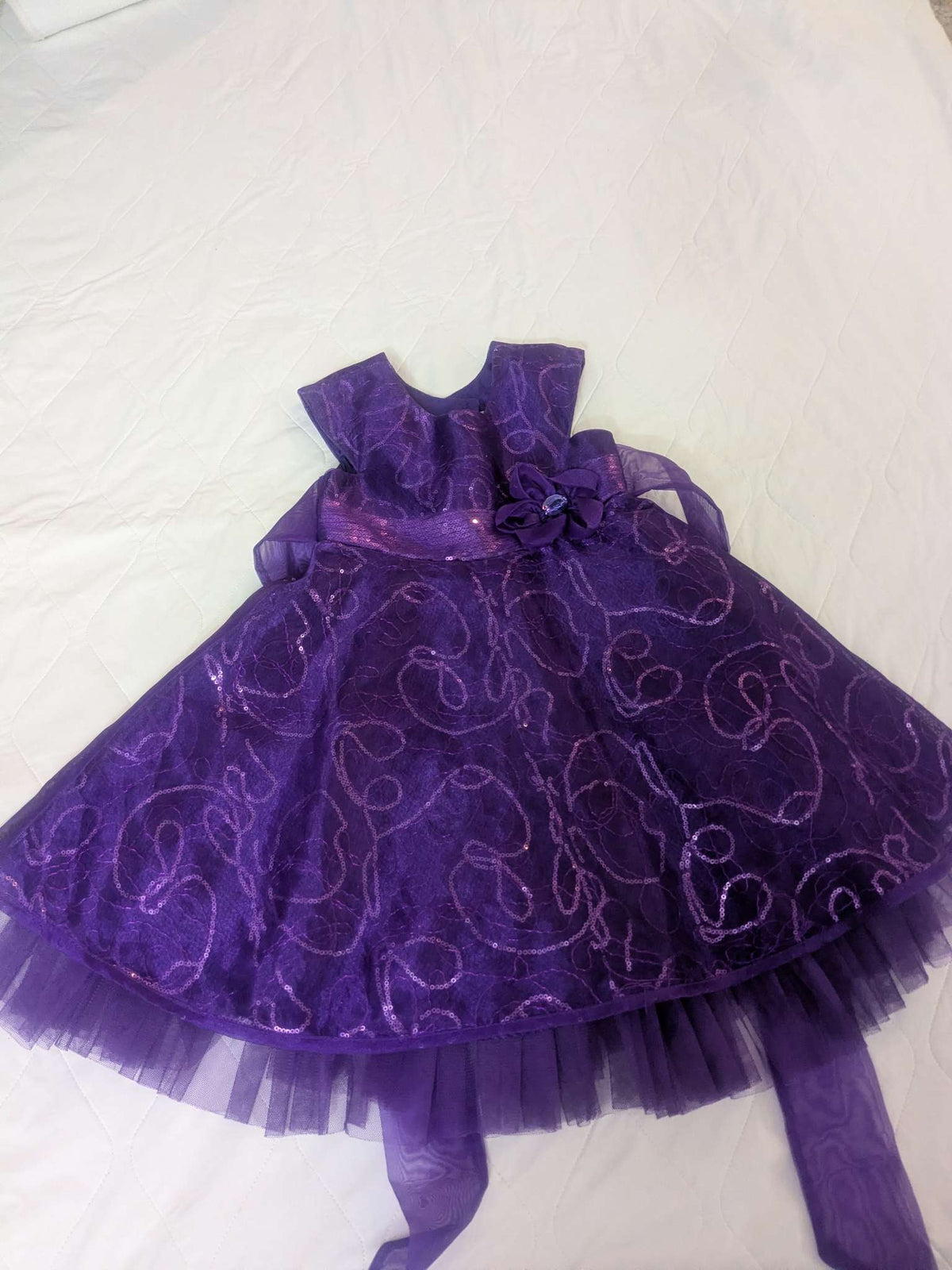 Jona Michelle purple dress, size 3, Kids 3T