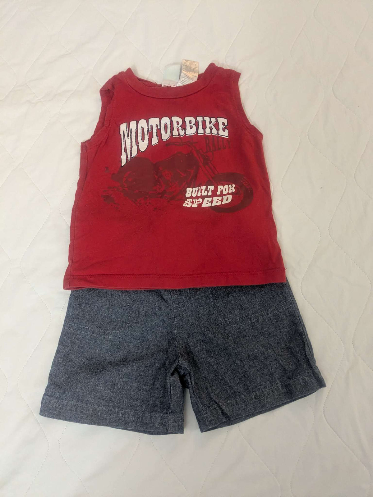 Shorts and red tank top set, Kids 18 Month (12-18M)