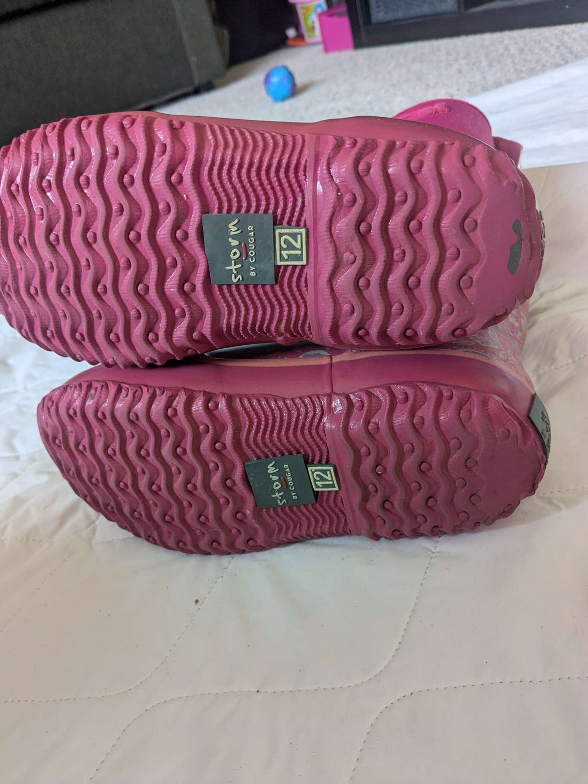 Storm by cougar pink girl boots, size 12, Shoes 12 (Toddler:2-4yr)
