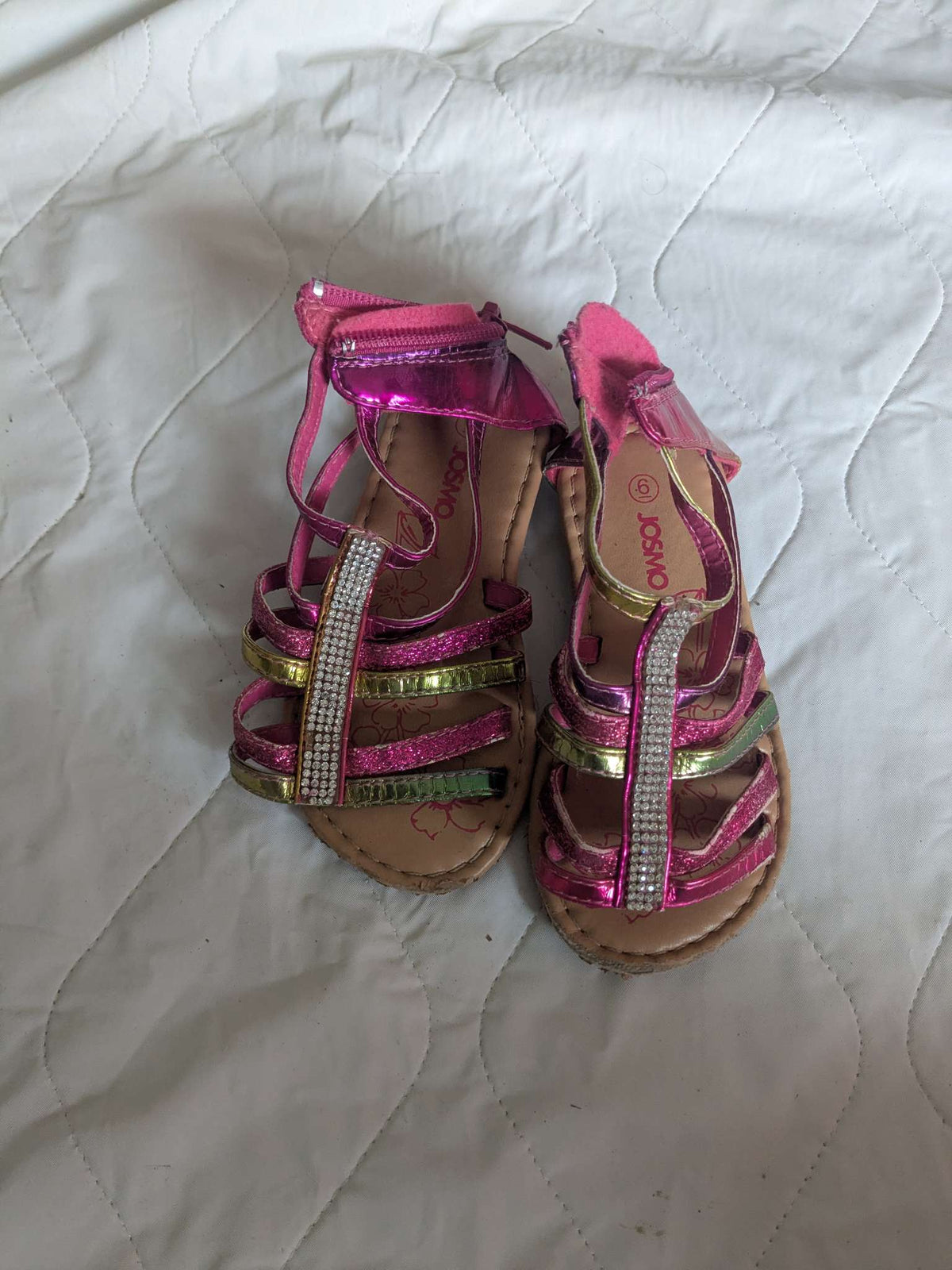 Josmo little girl coourful sandals, size 6, Shoes 6 (Walkers:12-24 mth)