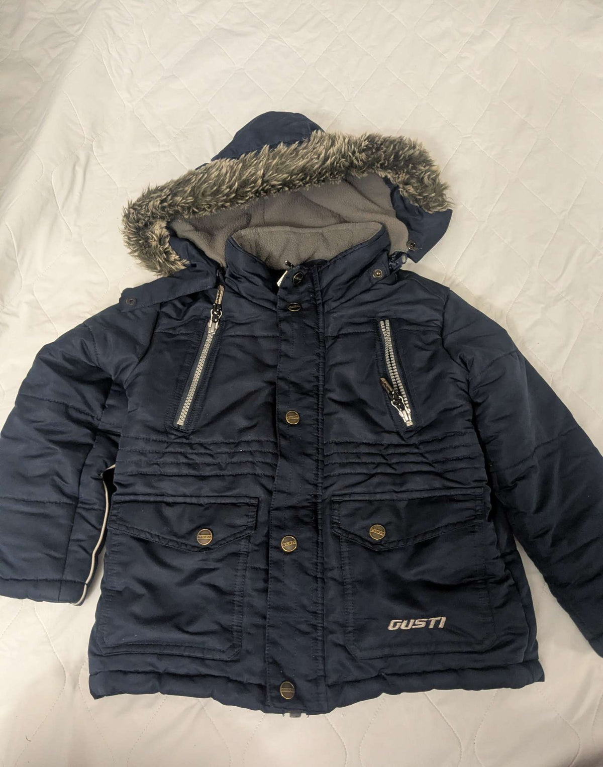 Gusti Navy Blue winter parka, size 5T, Kids 5/5T