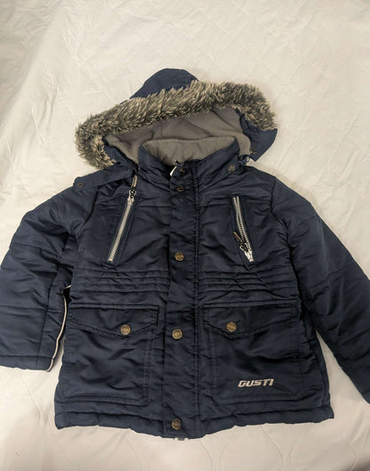 Gusti Navy Blue winter parka, size 5T, Kids 5/5T