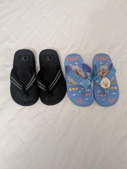 Pair of 2 boys flip flops, Shoes 8 (Toddler:2-4yr)