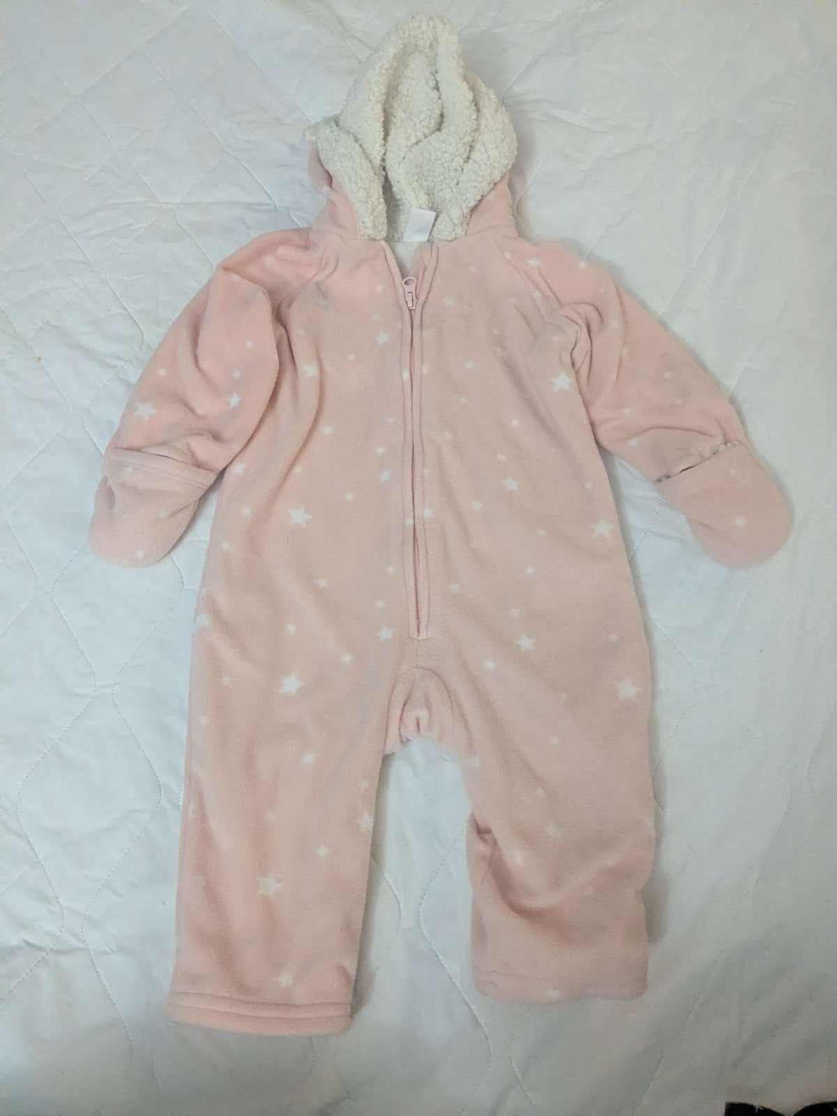 Pink fleece snowsuit, Old Navy, Kids 18 Month (12-18M)