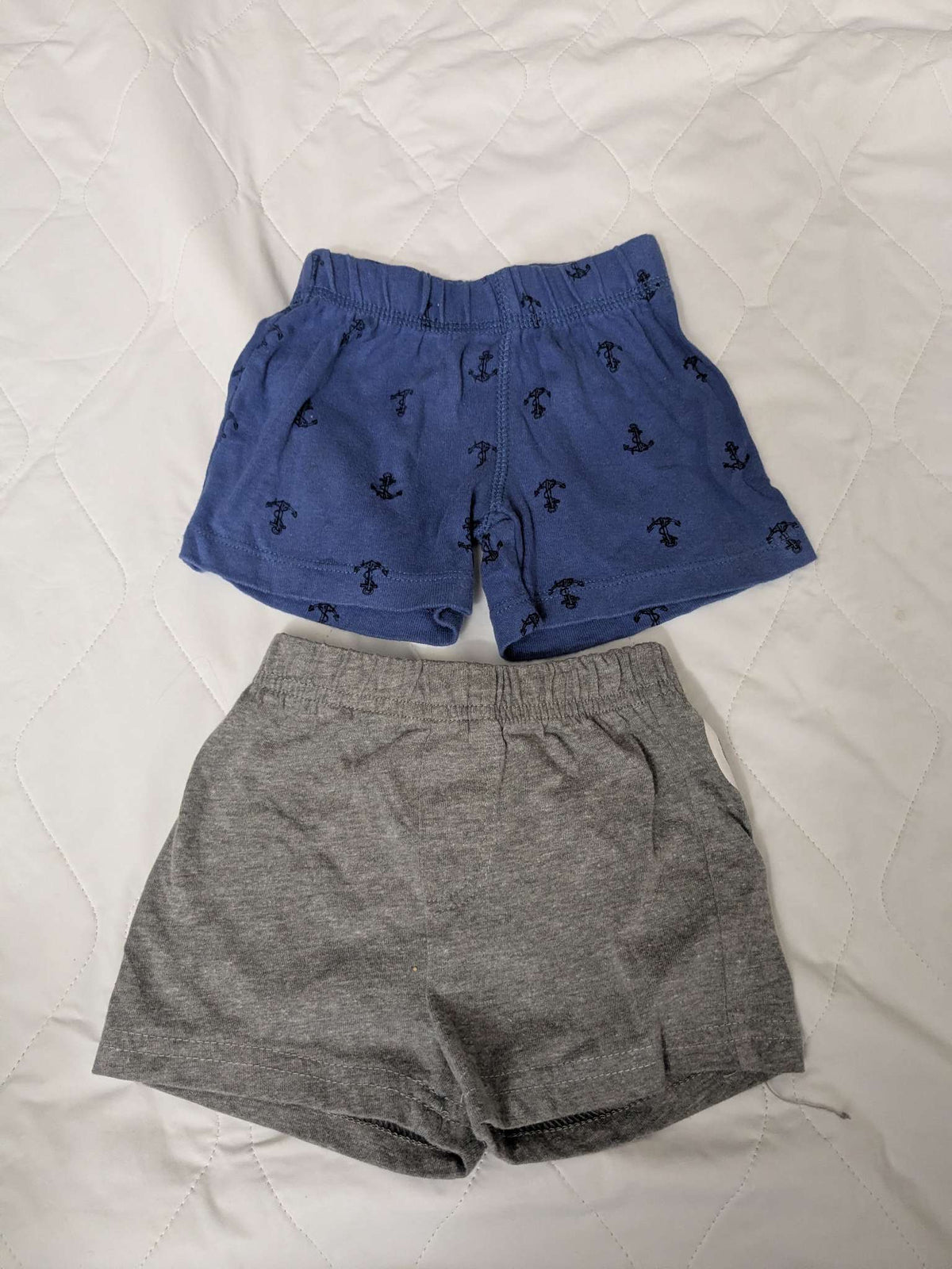Bundle of 2 soft cotton shorts, Kids 6 Month (3-6M)