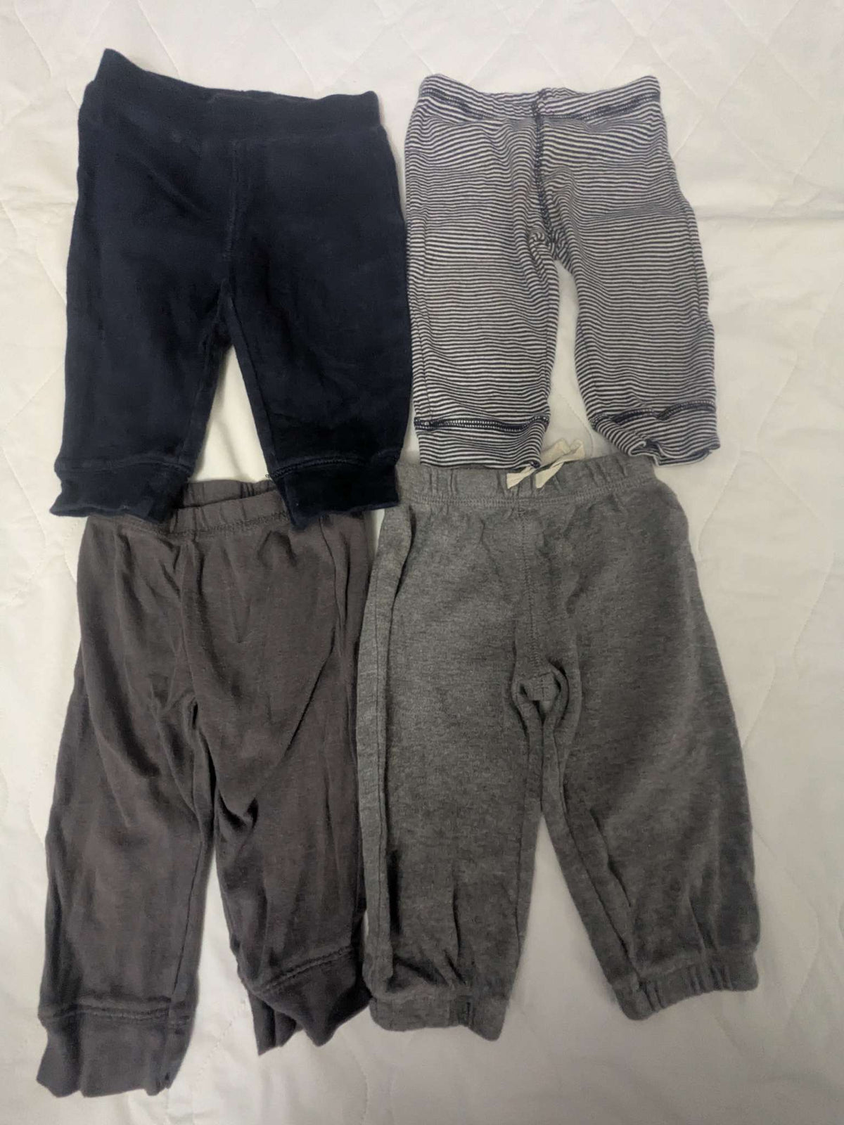 Bundle of 4 pairs of sweat pants, Kids 6 Month (3-6M)