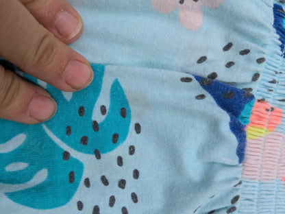 Little girls blue/green with fun designs summer dress, size 3T, Kids 3T