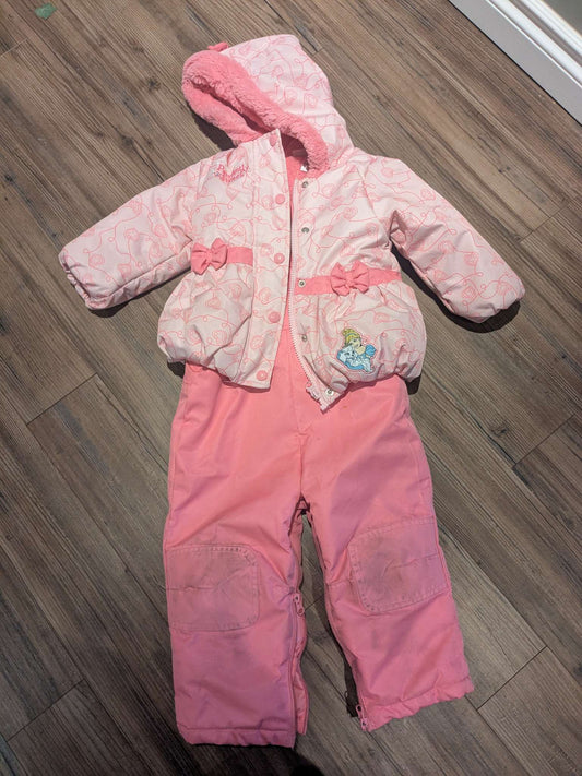 Girls pink snowsuit 2 piece set, Kids 24 Month (18-24M)