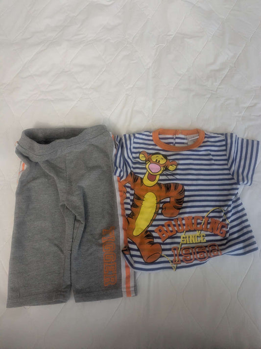 Tigger pants and shirt outfit, 12 month, Kids 12 Month (9-12M)