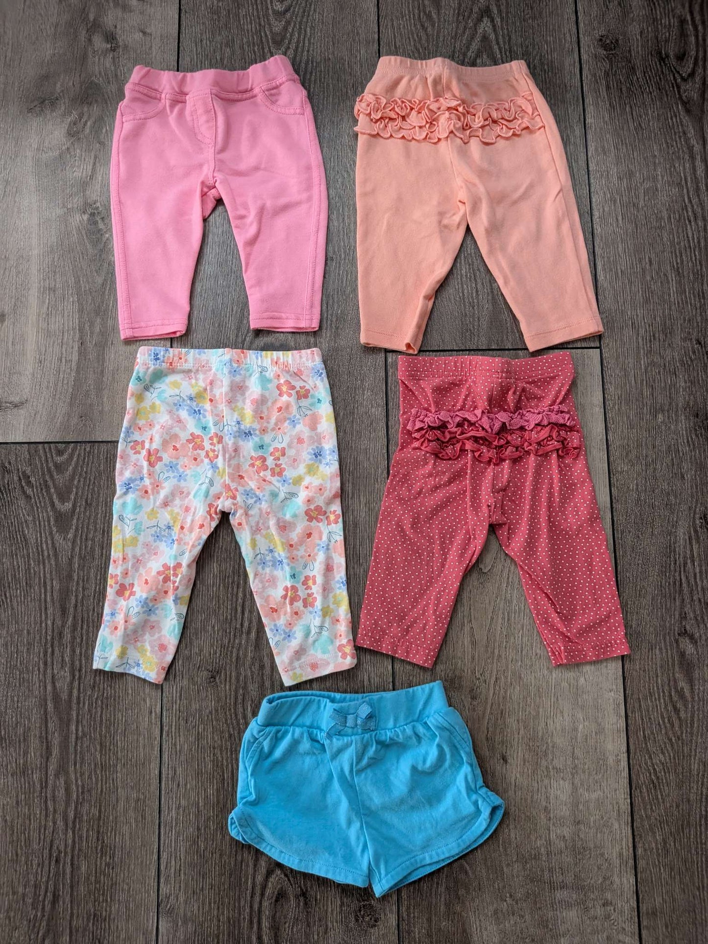 6 Month Girls Pants Bundle , Kids 6 Month (3-6M)