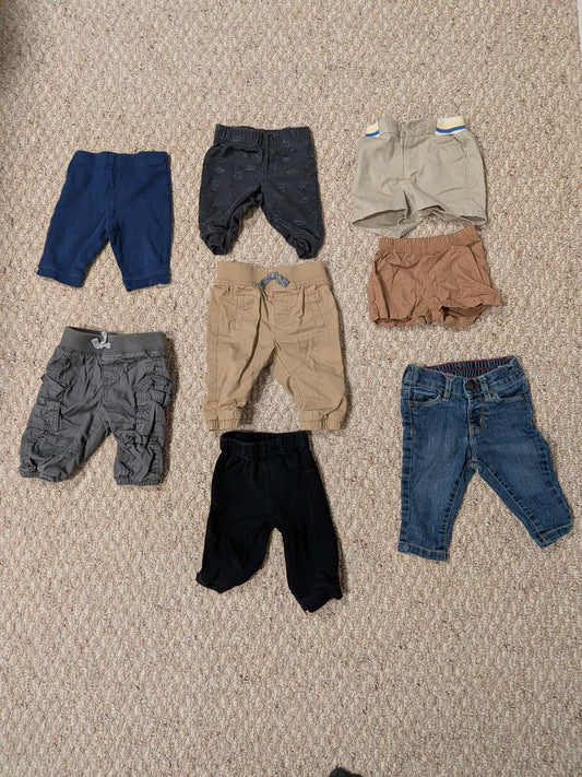 Baby Boy 0-3 month pants and shorts , Kids 3 Month (0-3M)