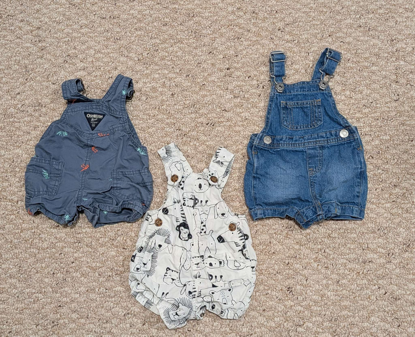 Baby Boy 3 month summer short overalls , Kids 3 Month (0-3M)