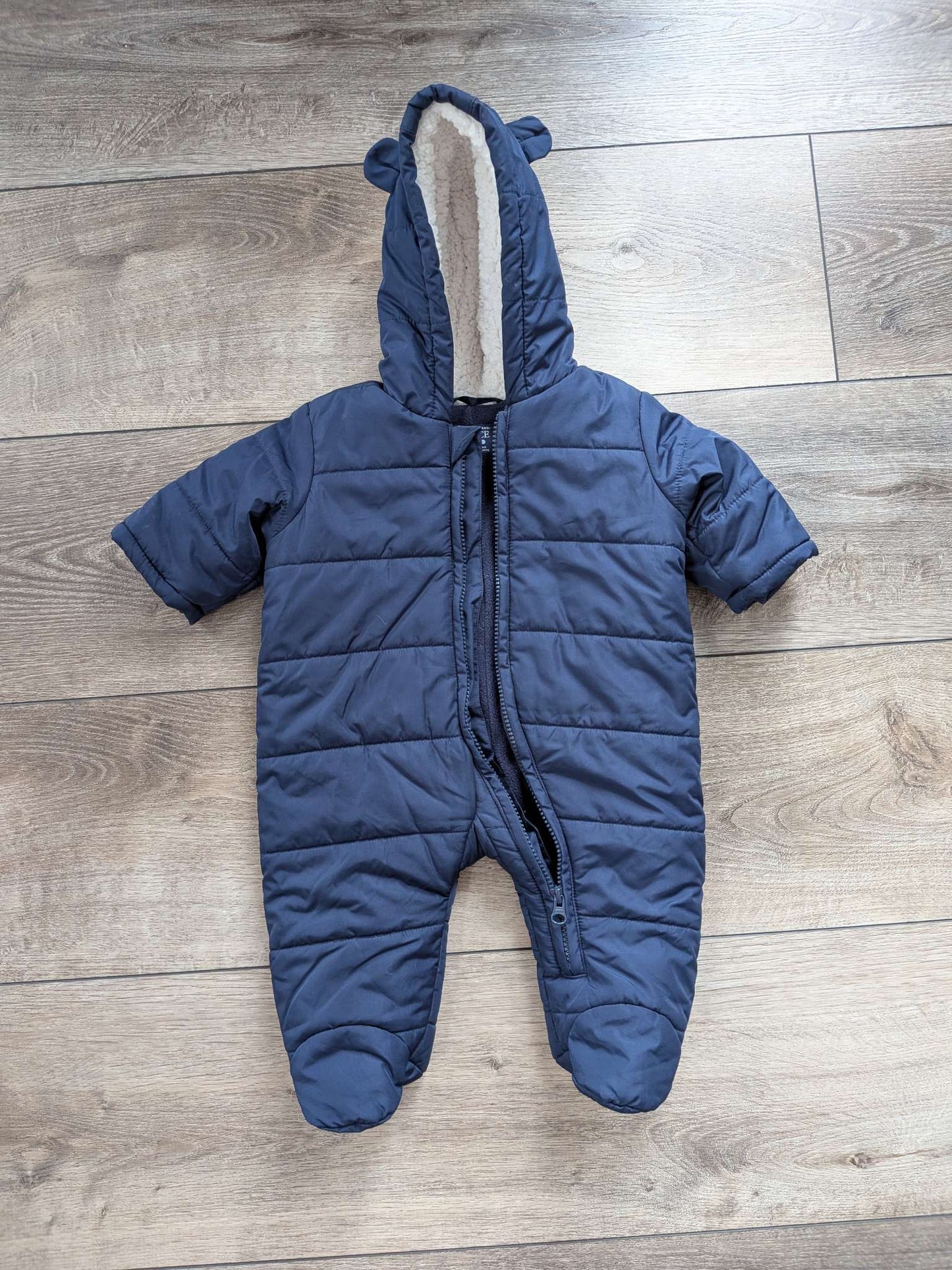 Blue bunting suit , Kids 3 Month (0-3M)