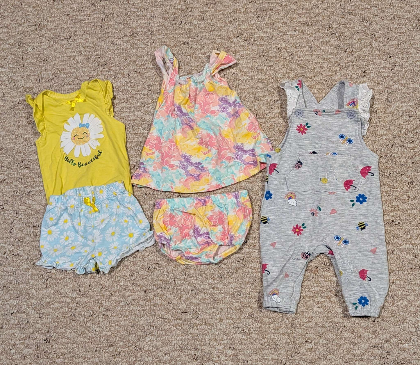 Baby Summer Girl Outfits, Kids 3 Month (0-3M)