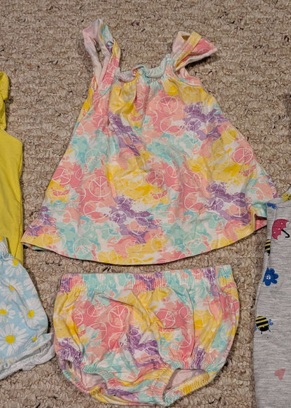 Baby Summer Girl Outfits, Kids 3 Month (0-3M)
