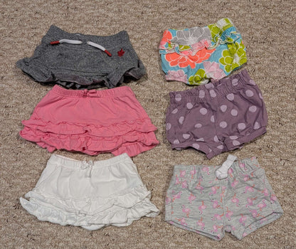 Baby Summer shorts and Skirts, Kids 3 Month (0-3M)