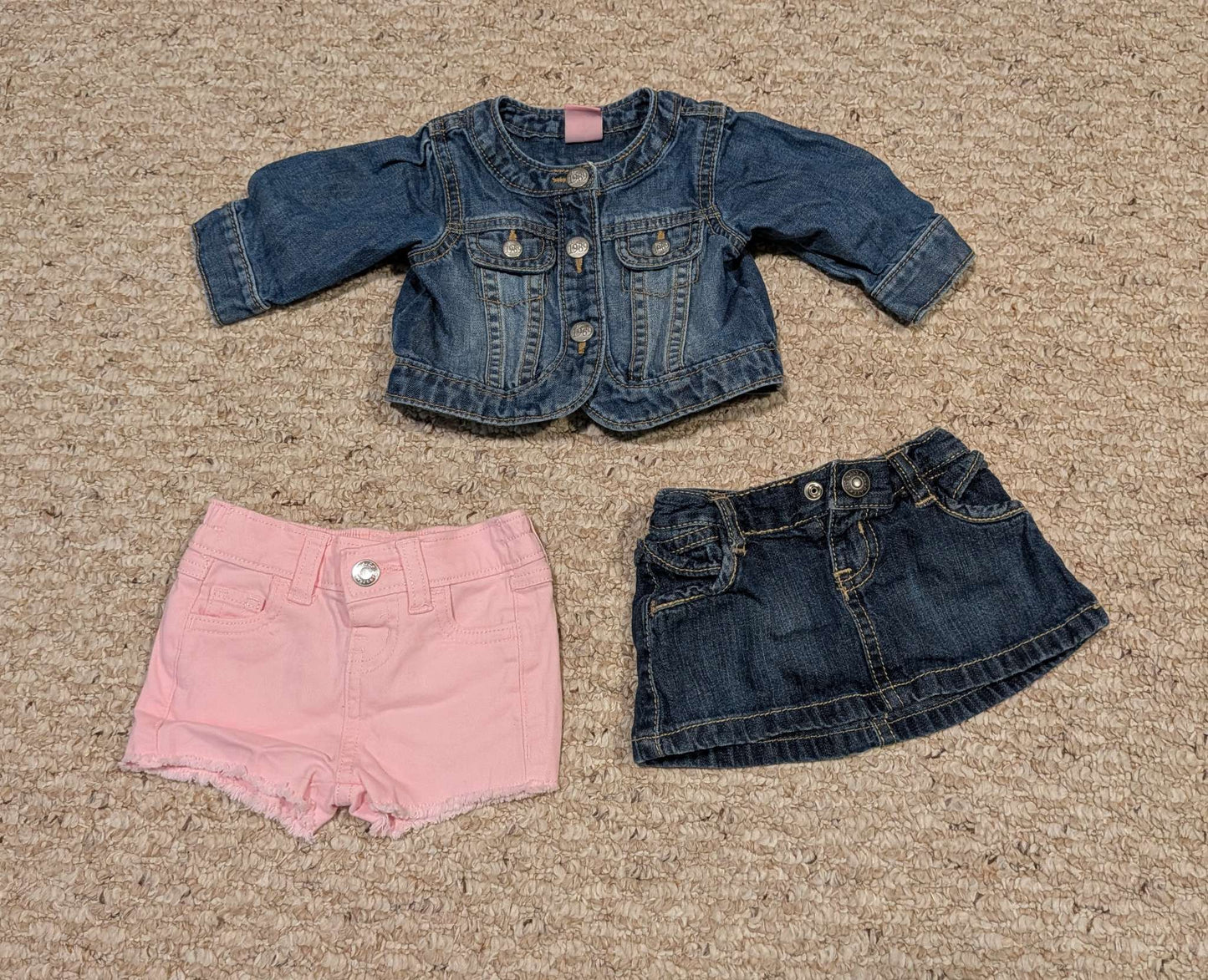Baby Girl Jean Bundle , Kids 3 Month (0-3M)