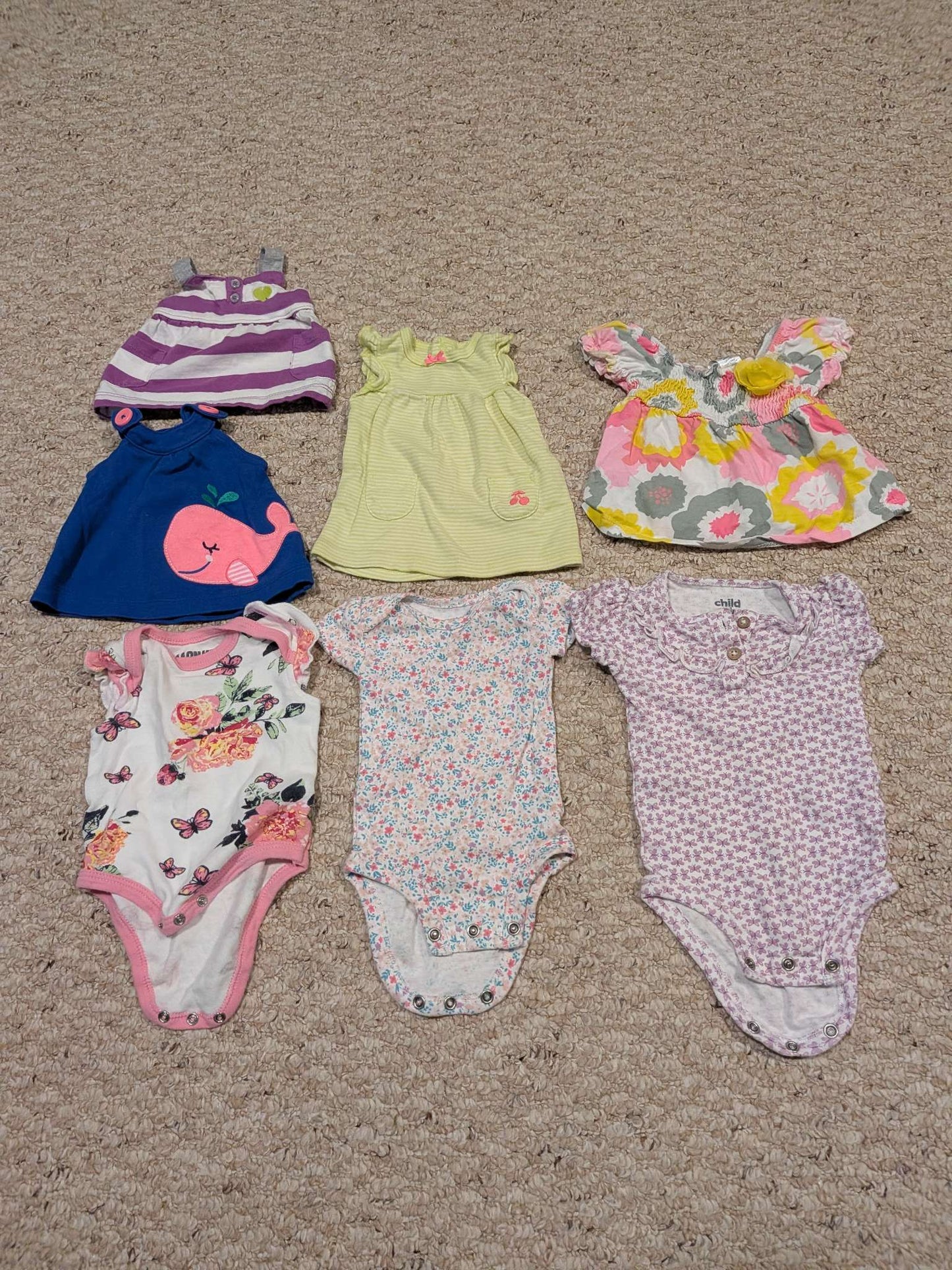 Baby Girl Pants and Tops Lot , Kids 3 Month (0-3M)