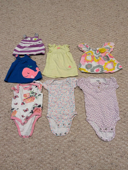 Baby Girl Pants and Tops Lot , Kids 3 Month (0-3M)