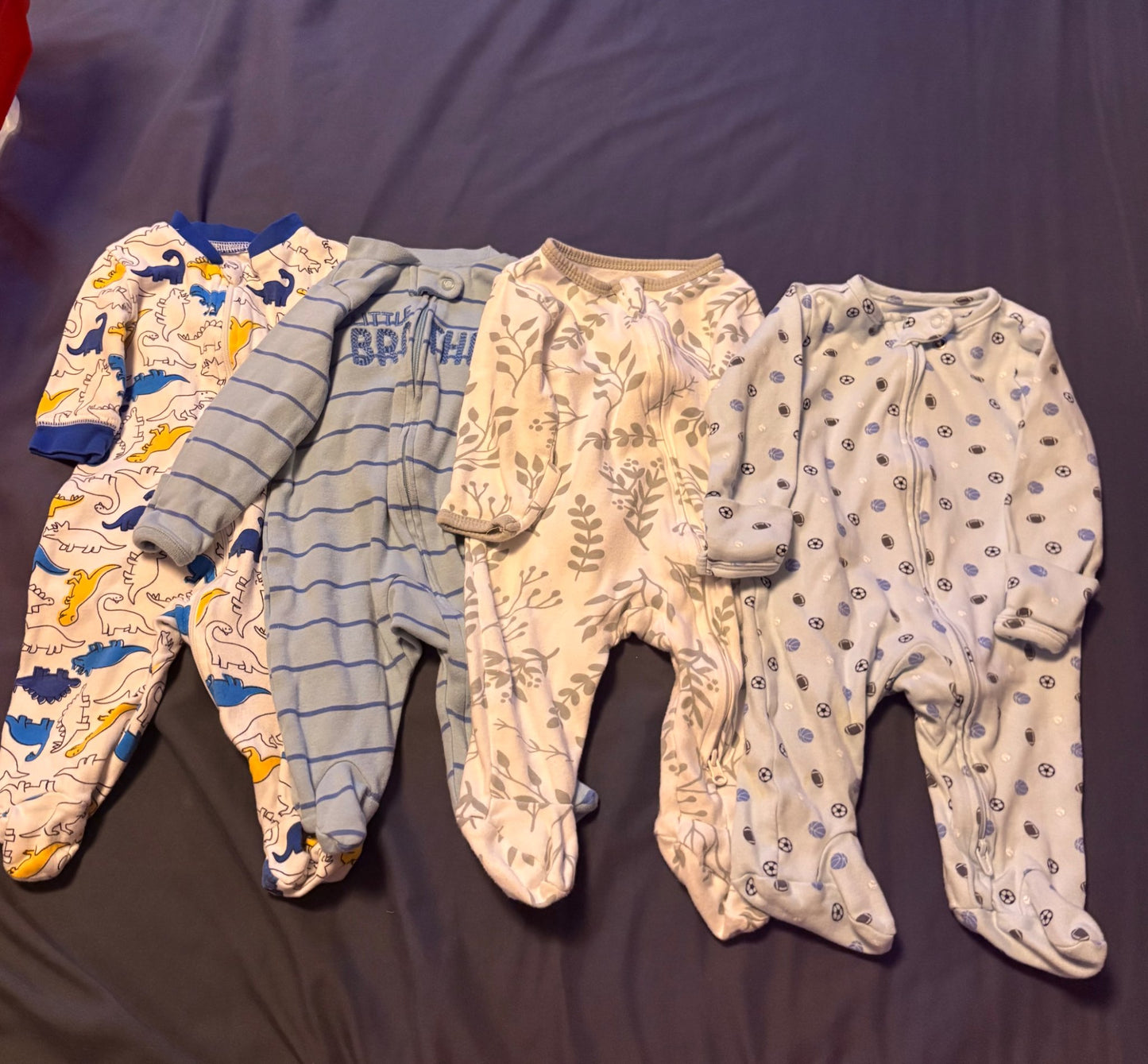 Baby zip up sleepers (size 0-3 months) , Kids 3 Month (0-3M)
