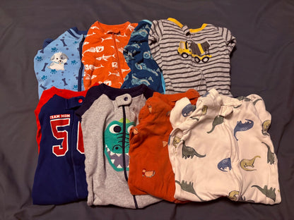Baby sleepers/PJs with zippers