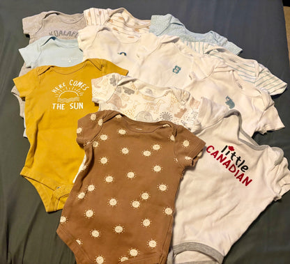 12 Baby Onesies (6-12 months) , Kids 9 Month (6-9M)