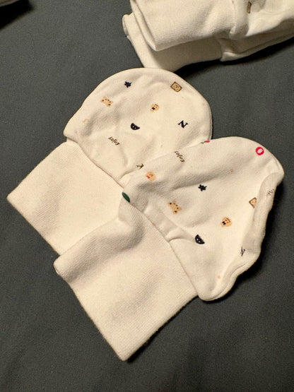 6 pairs of baby mittens (6-12 months old) , Kids 9 Month (6-9M)