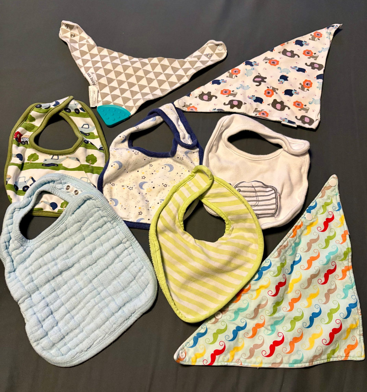 8 baby burp bibs