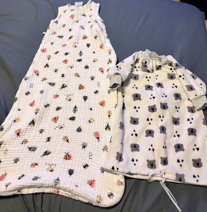 Baby sleep sack and fleece sleep gown , 18-24 Months (Extra Large)