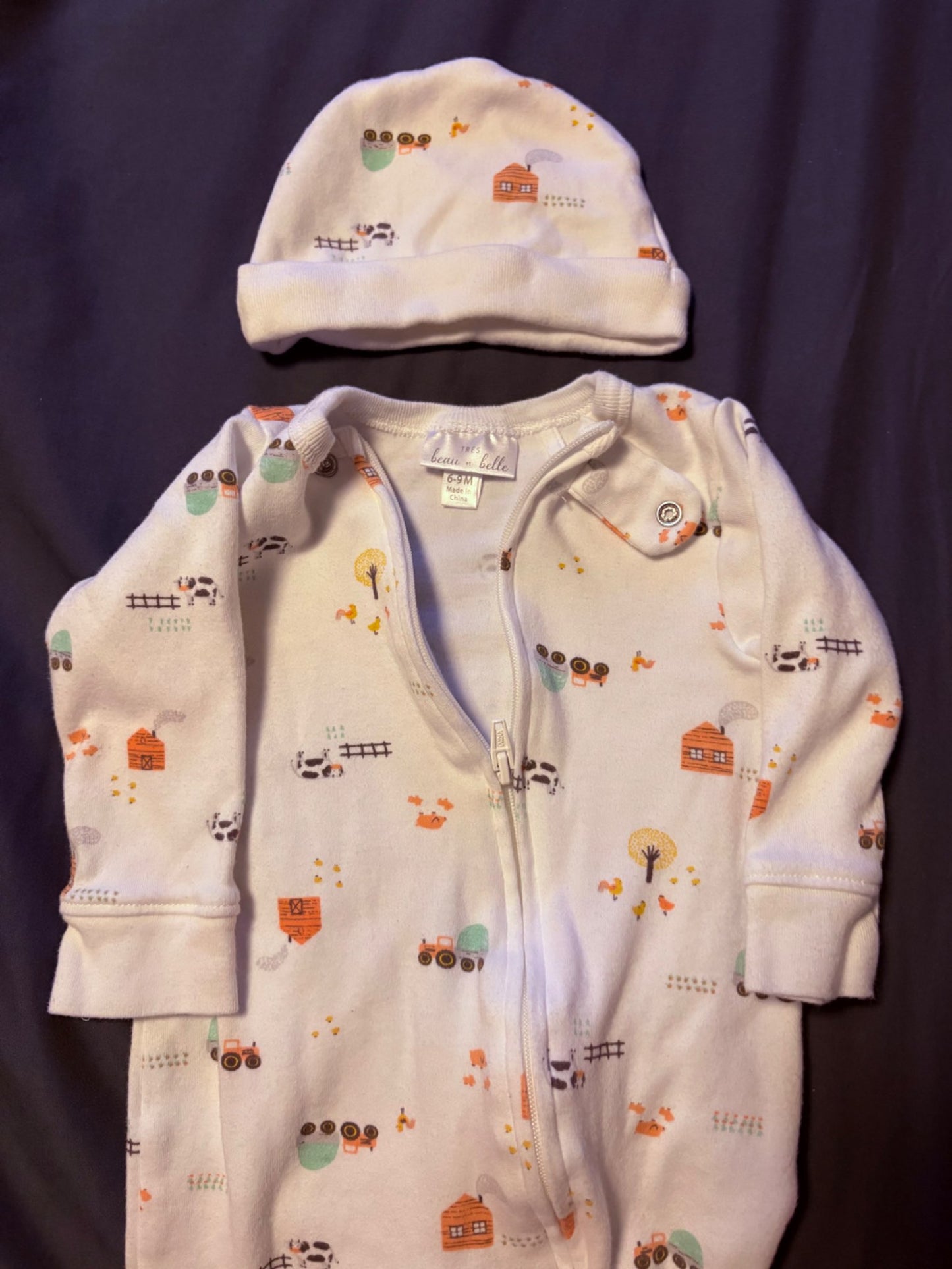 Baby sleepers with zippers (6-9 months), Kids 9 Month (6-9M)