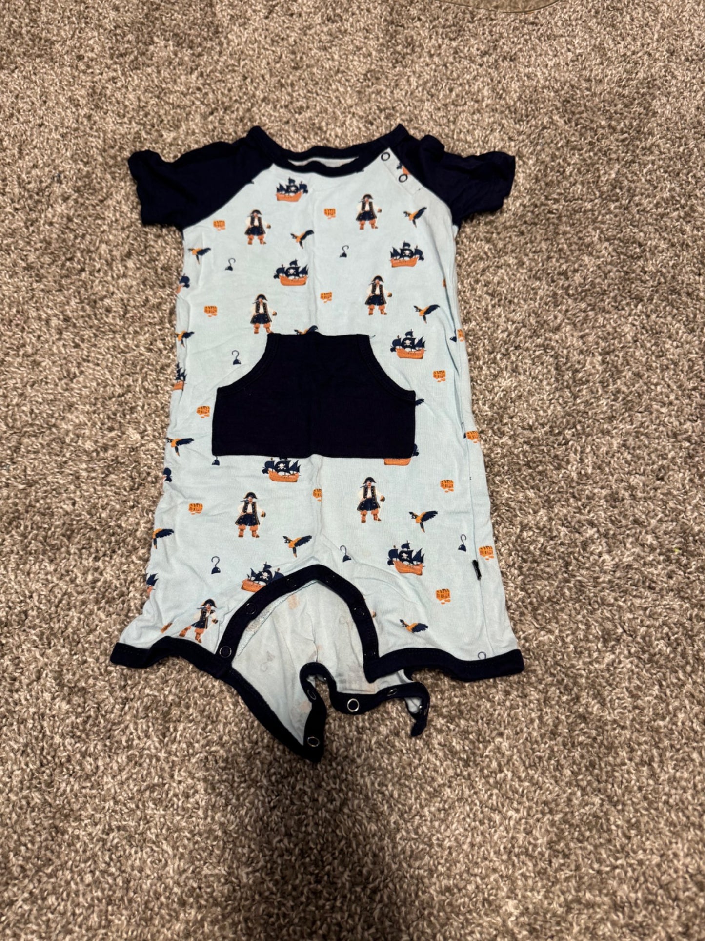 Kyte Baby pirate shortall, Kids 2T