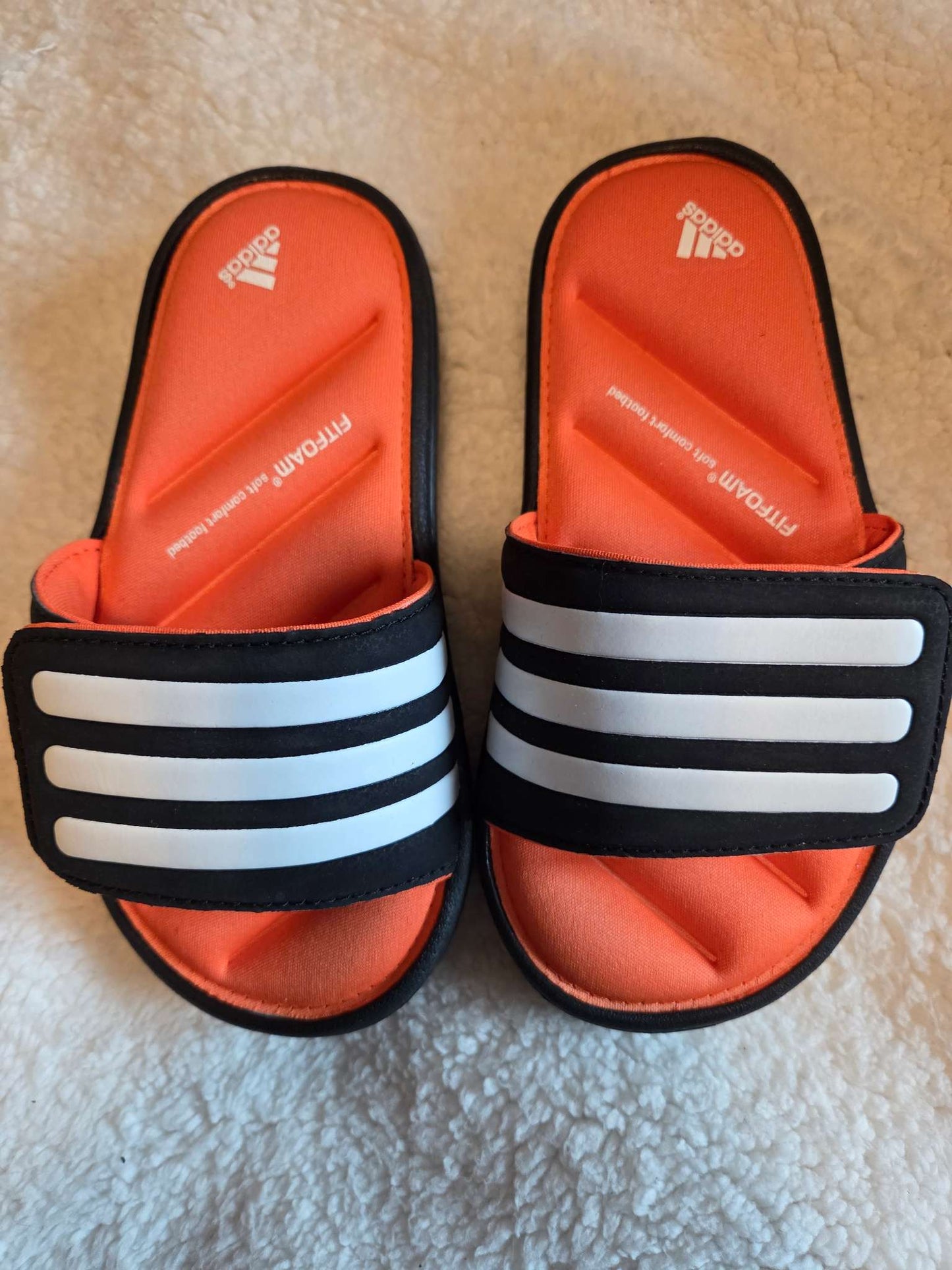 Adidas Fitfoam slip on sandals/slides, Shoes 11 (Toddler:2-4yr)