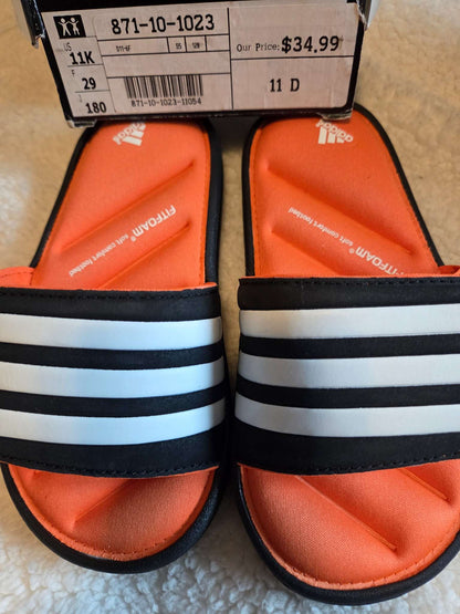 Adidas Fitfoam slip on sandals/slides, Shoes 11 (Toddler:2-4yr)
