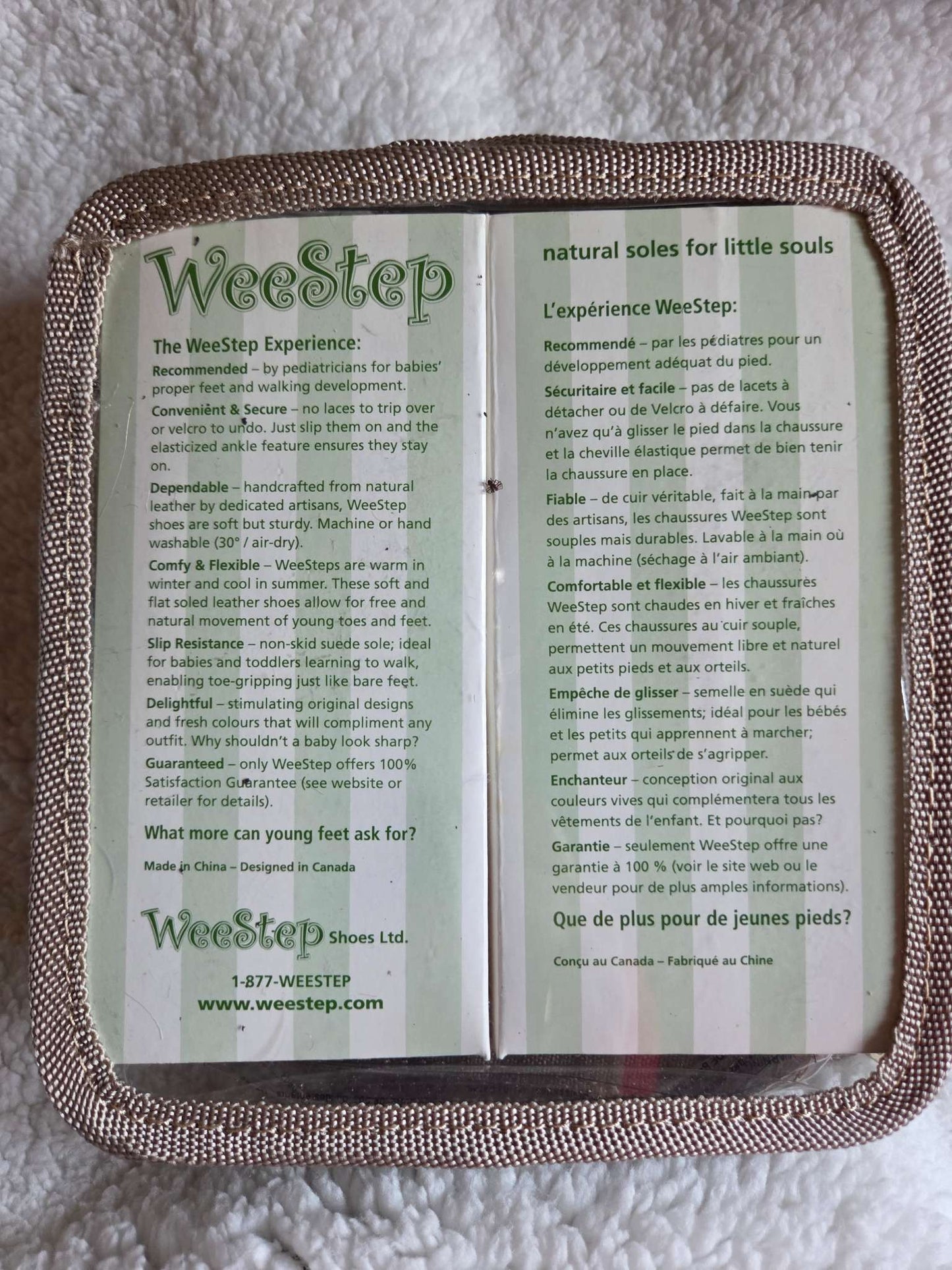 WeeStep infant leather crib shoes- size 12-18 months, Shoes 4.5 (Walkers:12-24 mth)