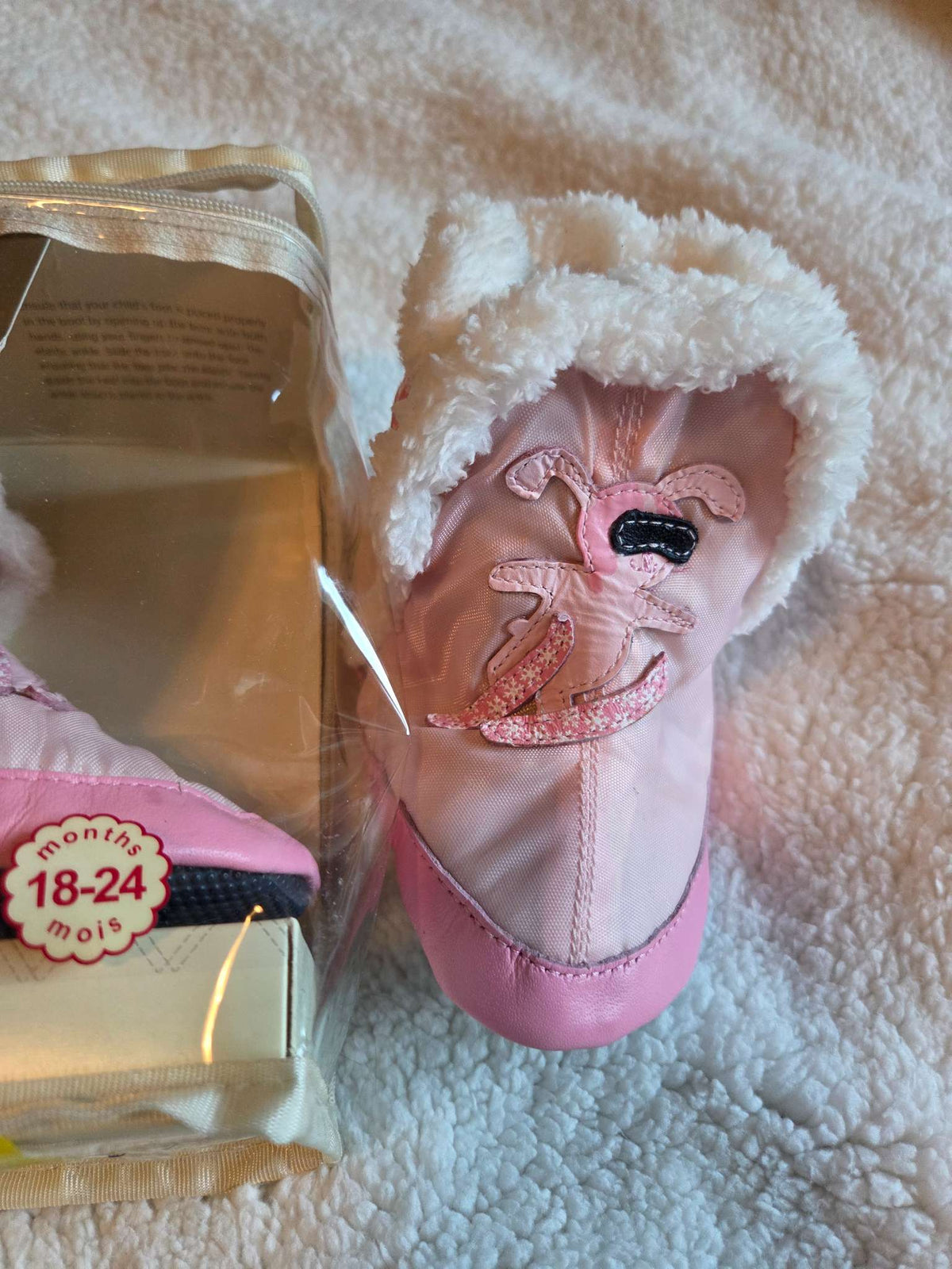 Robeez fall/winter soft sole booties, Shoes 5 (Walkers:12-24 mth)