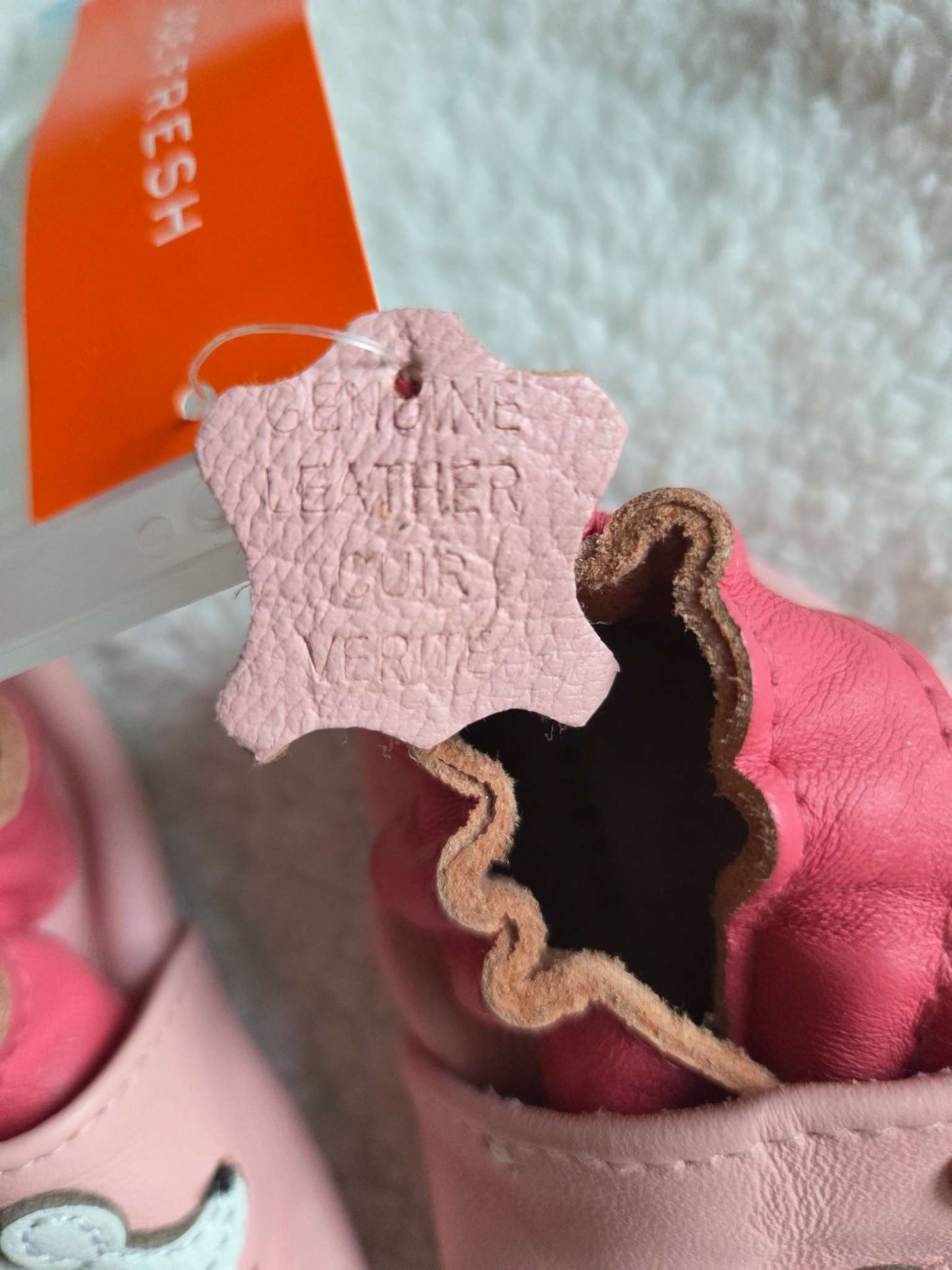 Leather baby first walking soft-sole shoes, Shoes 6 (Walkers:12-24 mth)